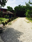 Stone road in the orphanage.